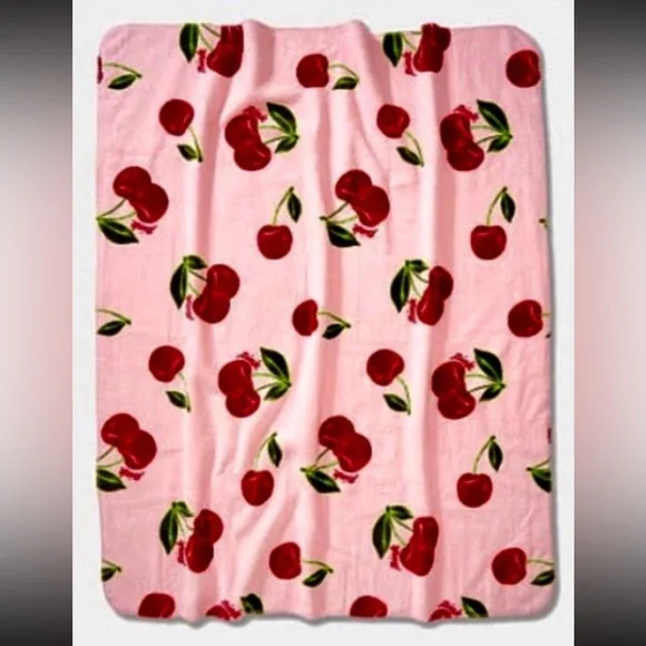 Pink vs cherrie Sherpa blanket - Picture 2 of 5